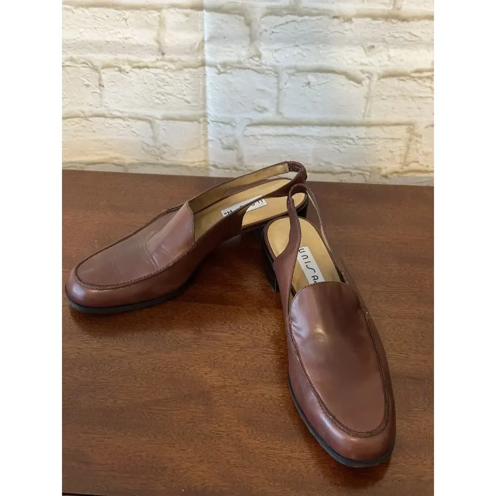 UNISA Womens Shoes Brown‎ SlingBacks Flats 8B